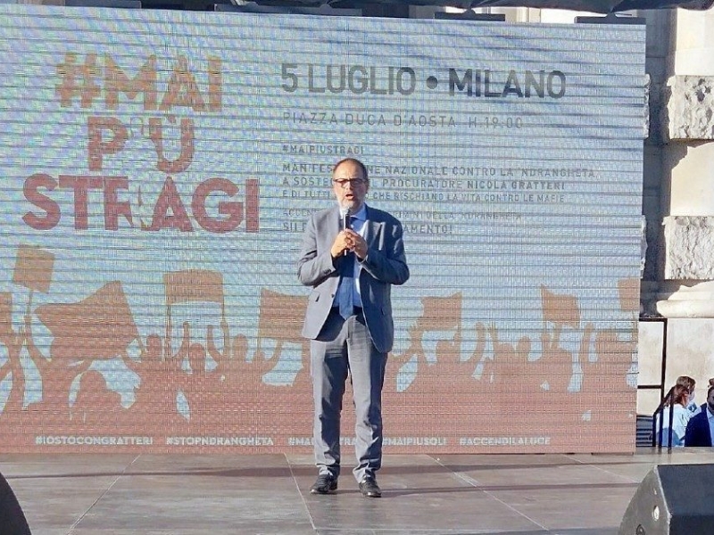 Milano in piazza con Gratteri e contro le ’ndrine